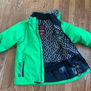Burton Lime Green Boys Medium Snowboard Jacket